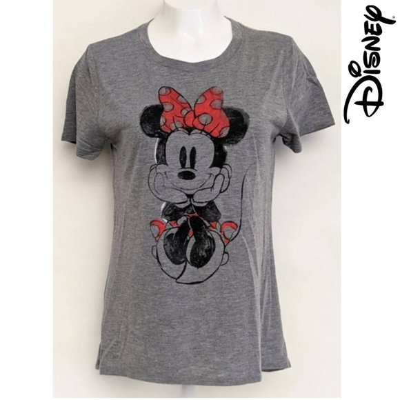 Disney Tops - Disney Women's Gray Minnie Mouse T-Shirt